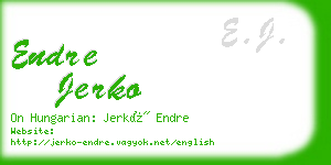 endre jerko business card